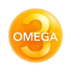 Omega-3 - Emblem for vitamines labeling