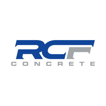 Unique Letter or word RCF sport font image graphic icon logo design abstract concept vector stock. Can be used in conjunction with initial or race