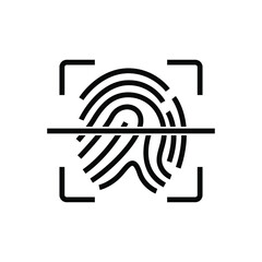Fingerprint scan icon