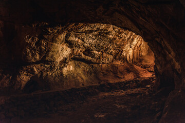 Interior of Dachstein Mammoth Cave, Krippenstein Austria.