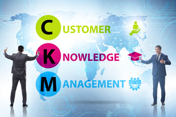 Customer knowledge management business concept