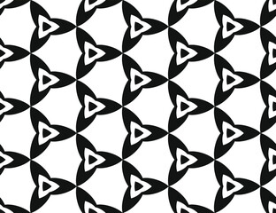 Vector seamless pattern. Modern stylish abstract texture. Repeating ornate tiles.