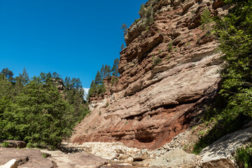 Bletterbachschlucht in der Nähe von Bozen, Südtirol