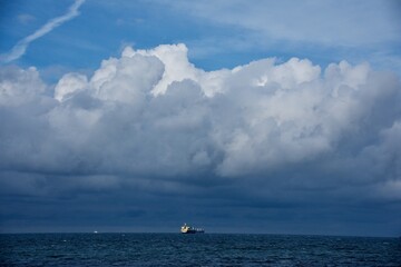 Aufkommendes Gewitter