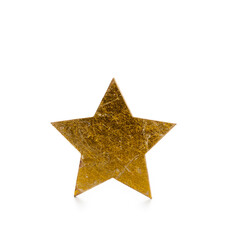 Christmas star isolated on a white background.