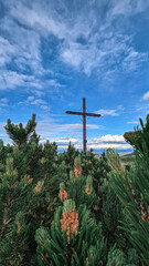 Obraz premium cross on the sky