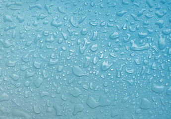 Droplets water background. Rain wallpaper with liquid drop