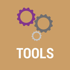 Tools in Business Illustration with Gears