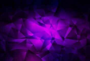 Dark Purple vector low poly layout.