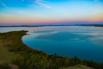 sunset, sky, water, sea, landscape, sunrise, nature, sun, clouds, lake, cloud, ocean, beach, horizon, summer, reflection, dusk, evening, sunlight, orange, dawn, coast, twilight, light, calm
