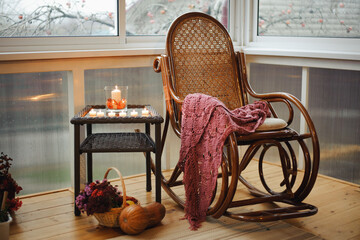 cozy place in the late autumn