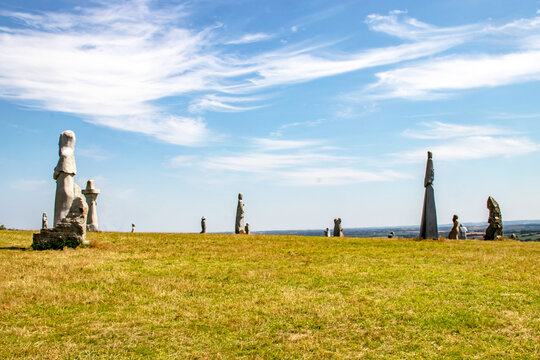 Carno&euml;t, la Vall&eacute;e des Saints, &icirc;le de P&acirc;ques bretonne, C&ocirc;tes d'Armor, Bretagne	