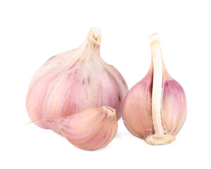Garlic on a white background, isolated