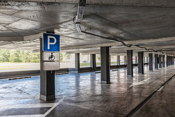 Parking for the disabled. Underground parking is located under the residential building. A place...