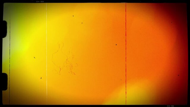 Super 8 film frame loop 