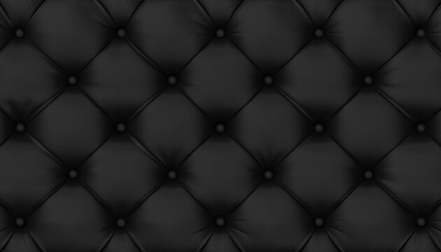 tufted black leather background.