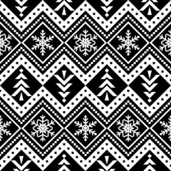 Holidays vector pattern, Christmas seamless pattern, winter pattern with snowflakes