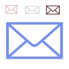 Email icon. Letter. Mailbox. Contact form
