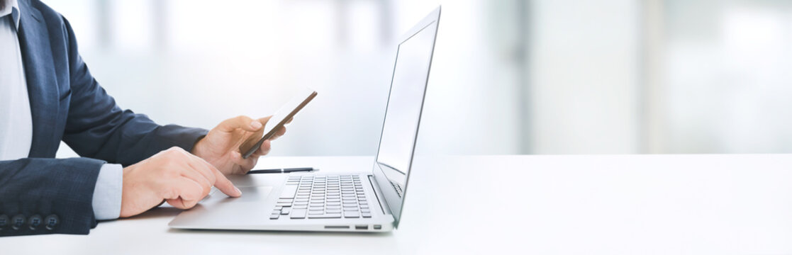 Businessman, analyst working in office - Powered by Adobe