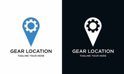 Gear Point Logo Template Design Vector template.