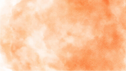 Orange watercolor background for your design, watercolor background concept, vector.