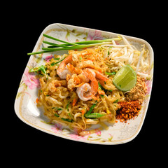 Fresh Shrimp Pad Thai with Chili Lime and Peanuts