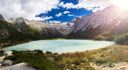 Foto op Plexiglas  Laguna Esmeralda lake in Tierra del Fuego © Fyle
