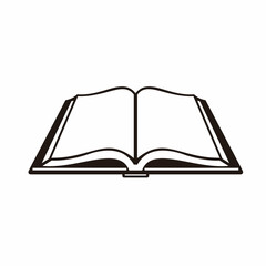 open book illustration vector design. suitable for education symbol