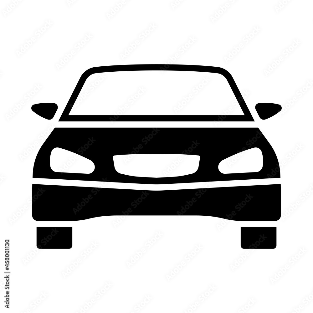 Poster sedan car icon