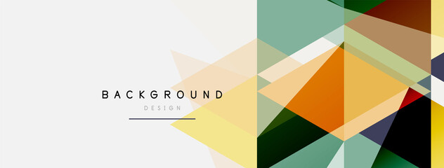 Mosaic triangles geometric background. Techno or business concept, pattern for wallpaper, banner, background, landing page