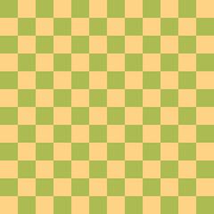 Geometric Checkered Seamless Pattern in Bright Colors and Retro Hippie Style