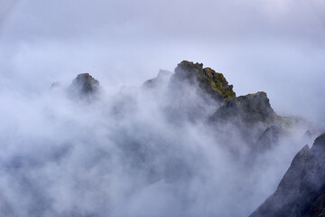 Fagaras mountain range in Romania