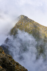 Fagaras mountain range in Romania