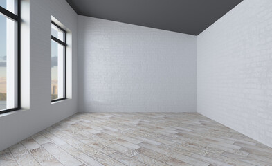 Modern meeting room. 3D rendering.