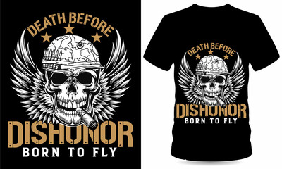 death before dishonor vateran's day tshirt
