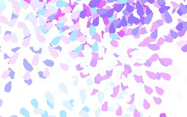 Light Blue, Green vector template with chaotic shapes.