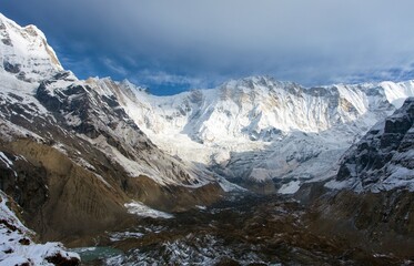 Fototapeta na wymiar Mount Annapurna from Annapurna south base camp