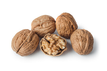 Ripe walnuts