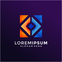 Box shape logo business