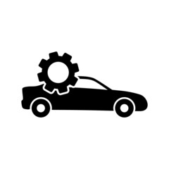 Car repair service icon isolated on white background