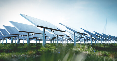 Solar photovoltaic panels array system