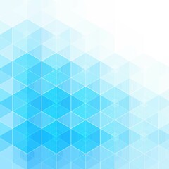 Blue hexagon background. Abstract illustration. Vector graphics. Polygonal style. eps 10