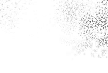 Light Gray vector doodle background with leaves.