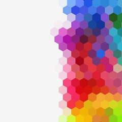 Colorful hexagonal background. geometric pattern. polygonal style. layout for presentation. eps 10