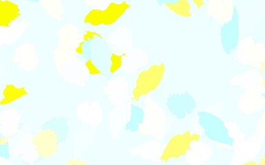 Light Blue, Yellow vector template with chaotic shapes.