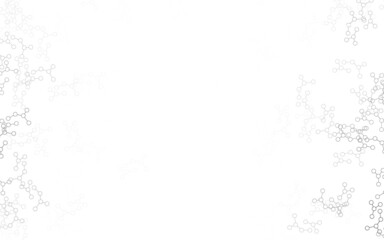 Obraz premium Light Gray vector pattern with artificial intelligence network.