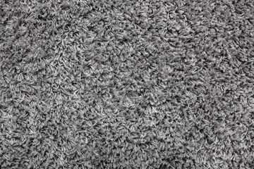 Detail of gray syntethic rug