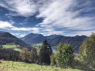Alpenpanorama mit Blick auf den Schliersee