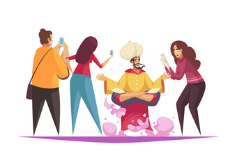 Jinn Cartoon Composition