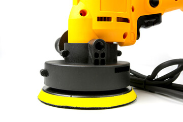 Fototapeta premium electric handy tool for polishing the surface of the car body